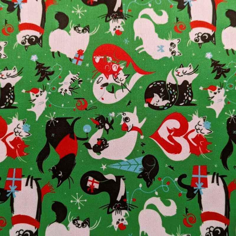 PUL fabric, Laminated fabric, Fancy Cats | Fabric Design Treasures