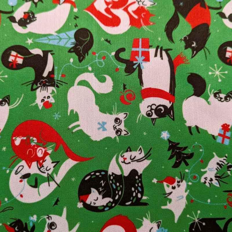 PUL fabric, Laminated fabric, Fancy Cats | Fabric Design Treasures