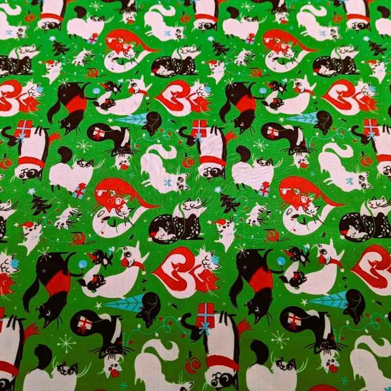 PUL fabric, Laminated fabric, Fancy Cats | Fabric Design Treasures