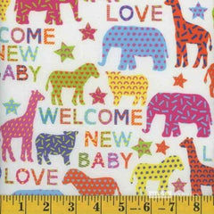 PUL fabric, Laminated PUL Welcome New Baby | Fabric Design Treasures