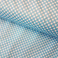 PUL fabric, White Pockadot Waterproof Laminated fabric | Fabric Design Treasures