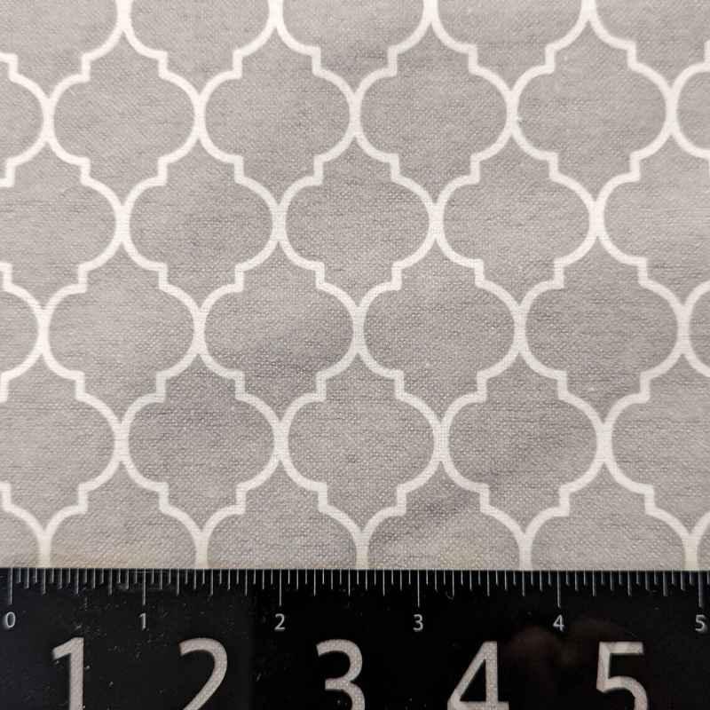 Quatrefoil Flannel Grey Baby Kisses Wide Back FLANNEL | Fabric Design Treasures