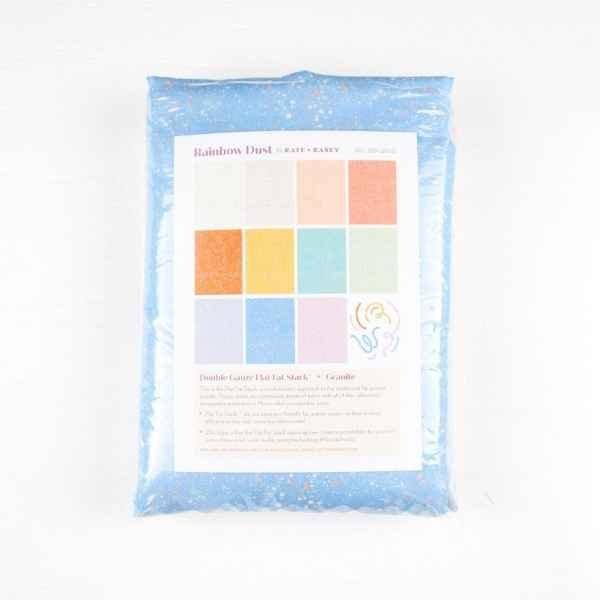 Rainbow Dust Quilting Cotton 11pc Flat Fat Stack - Granite | Fabric Design Treasures