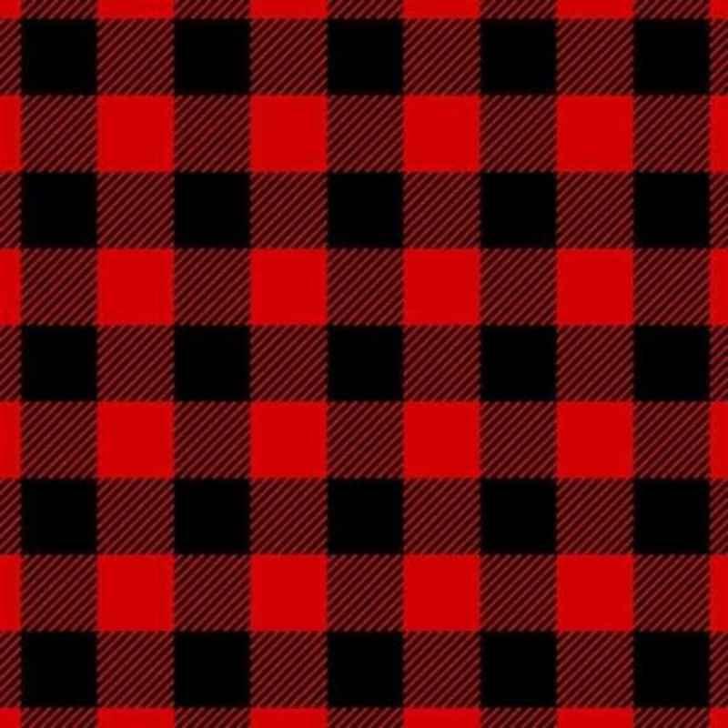 Red Buffalo Plaid Flannel by Camelot, Red Black Buffalo | Fabric Design Treasures