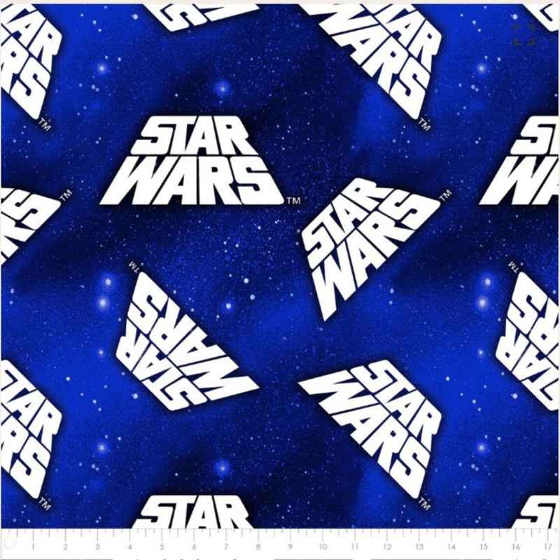 Retro Logo Star Wars Anti-Pill Polar Fleece | Fabric Design Treasures