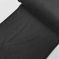 Rib Cuff Knit, Tubular Knit Ribbing Trim in Black - Fabric Design Treasures