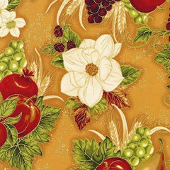 Robert Kaufman Bounty of the Season, Gold, Autumn Fabric | Fabric Design Treasures