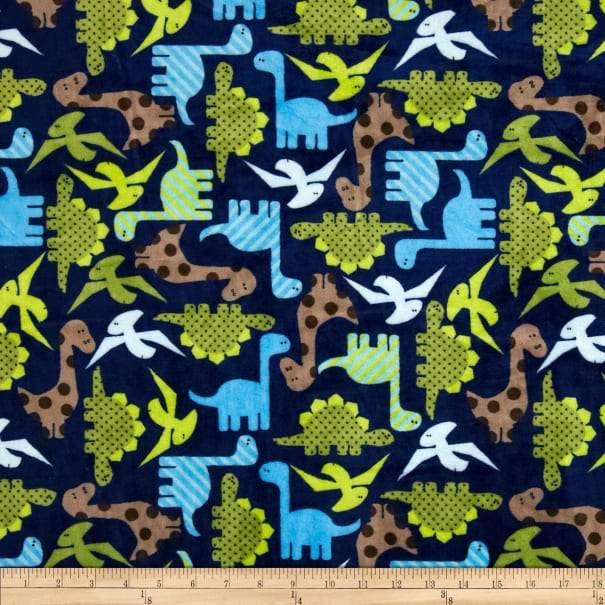 Shannon Fabrics, Dinosaur Minky Urban Zoologie Cuddle | Fabric Design Treasures