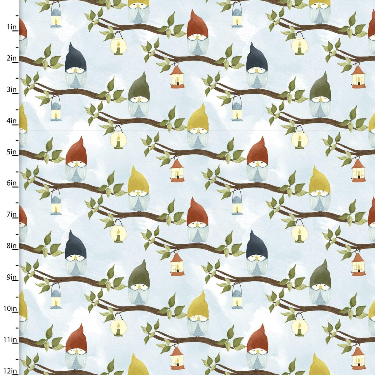 Sitting Owls, You Light My Way Gnome, 3 Wishes Digitally Printed | Fabric Design Treasures