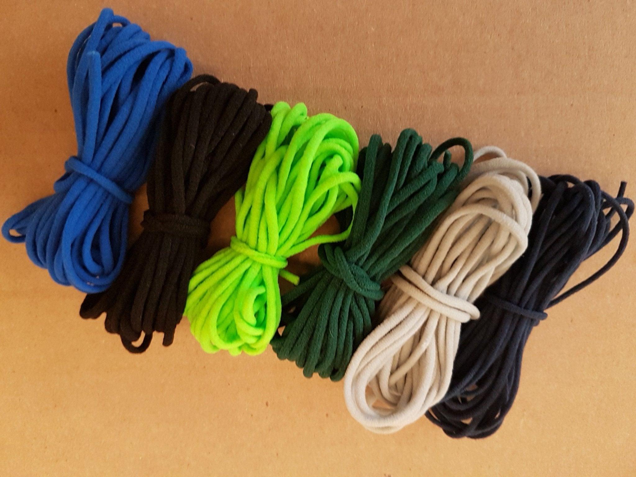 Soft Elastic 1/8 inch cord in Solid Colors - Fabric Design Treasures