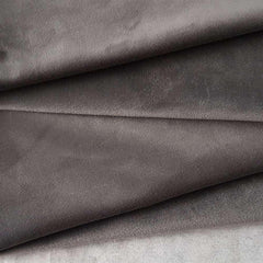 Solid Grey Italian Velvet Fabric Deluxe | Fabric Design Treasures