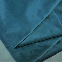 Solid Petrol Italian Velvet Fabric Deluxe | Fabric Design Treasures