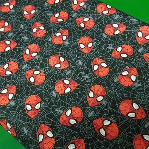 Spiderman Cotton Fabric, Licensed Camelot Fabrics, Black | Fabric Design Treasures