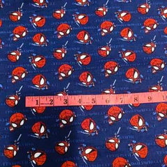 Spiderman Fabric, Spider-Man IV (GamerVerse) Blue Fabric | Fabric Design Treasures