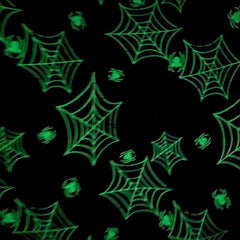 Spiderweb Glow in the Dark Fabric, Nights of Olde Salem - Fabric Design Treasures