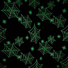 Spiderweb Glow in the Dark Fabric, Nights of Olde Salem | Fabric Design Treasures