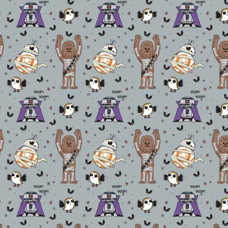 Star WARS fabric, Halloween Fabric, Rebel Costume Party Grey | Fabric Design Treasures