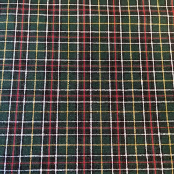 Tartan Cotton Newfoundland Plaid on Green | Fabric Design Treasures