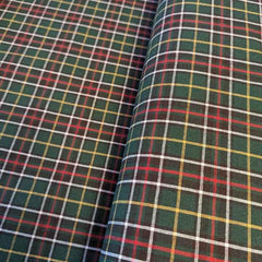 Tartan Cotton Newfoundland Plaid on Green | Fabric Design Treasures
