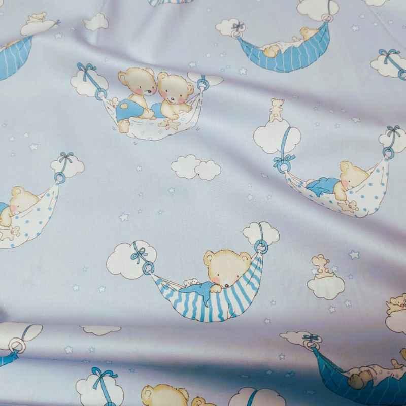 Teddy Bear, Teddy Bears in a Hammock, Nursery Fabric | Fabric Design Treasures