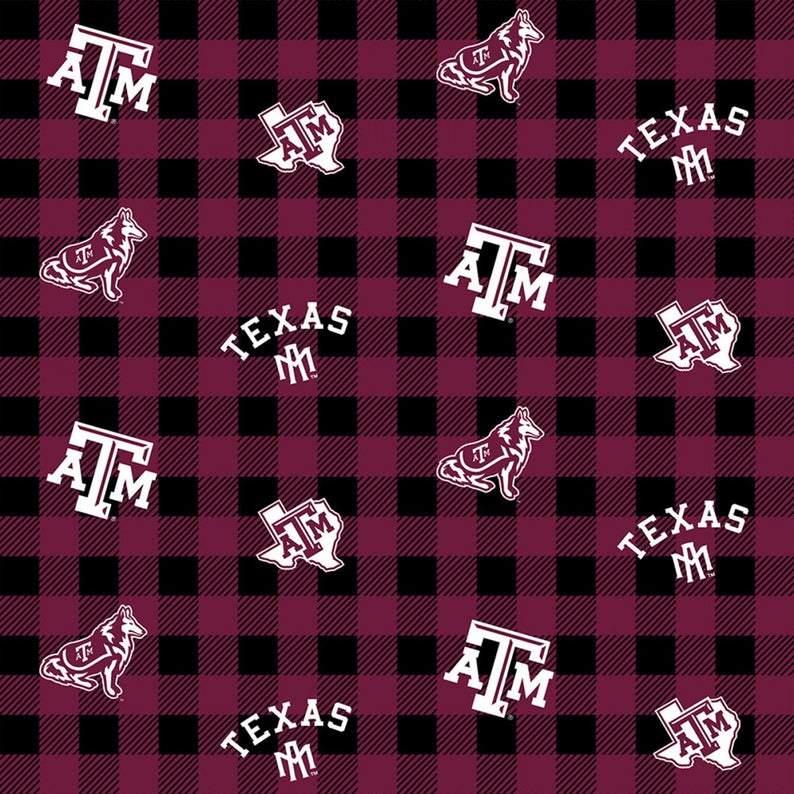Texas A&M Fabric Aggies in School Colors | Fabric Design Treasures