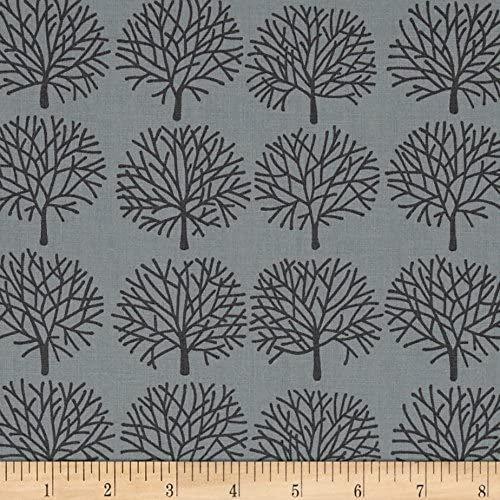 The Ghastlies Quilting Fabric, Ghastly Forest Dusky Blue | Fabric Design Treasures