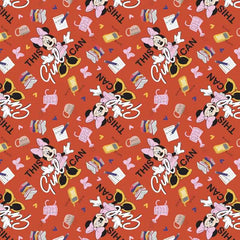 This Girl Can in Red, Minnie Living Her Best Life | Fabric Design Treasures