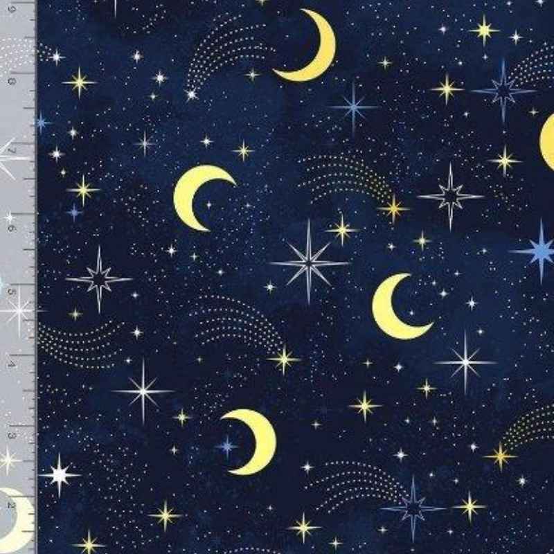 Timeless Treasures I Love You to the Moon STAR-C8348 | Fabric Design Treasures
