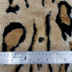 TISSAVEL Fur, Leopard Fur, Black & Cream, Leopard Shaggy | Fabric Design Treasures