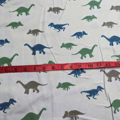 Toss Dinosaur Wide Back FLANNEL | Fabric Design Treasures