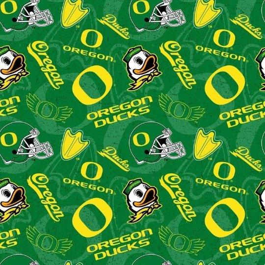 University of Oregon Fabric Mascot in School Colors | Fabric Design Treasures