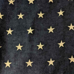 White Star FLANNEL on Navy Flannel fabric | Fabric Design Treasures