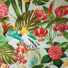 Windham's Birds in Paradise in Aqua, 50844-3 | Fabric Design Treasures