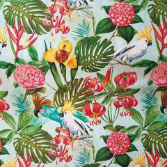 Windham's Birds in Paradise in Aqua, 50844-3 | Fabric Design Treasures