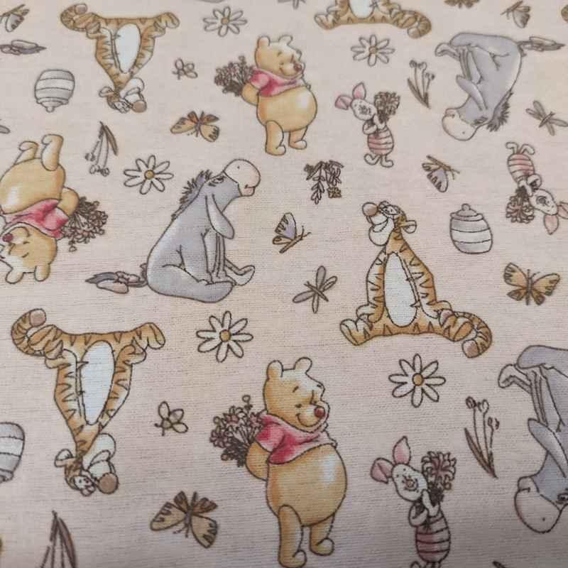 Winnie the Pooh & His Friends FLANNEL fabric | Fabric Design Treasures