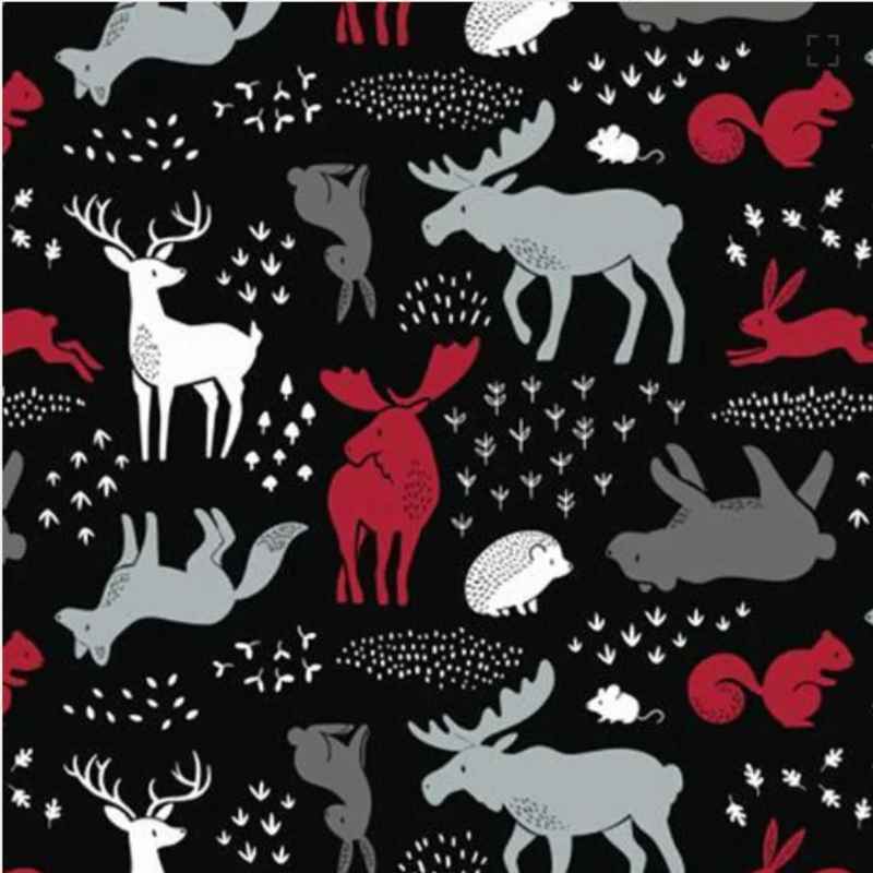 Woodland Animal Fleece - Hudson, Anti-Pill Polar Fleece - Fabric Design Treasures
