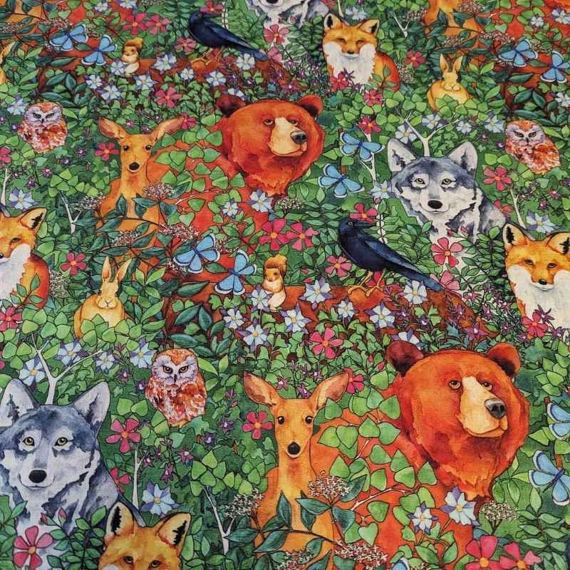 Woodland Animals, Woodland Fantasy, Quilting Cotton